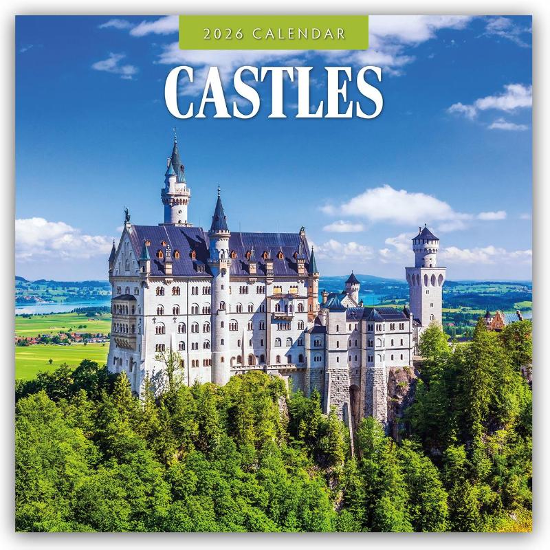Castles 2026 Square Wall Calendar