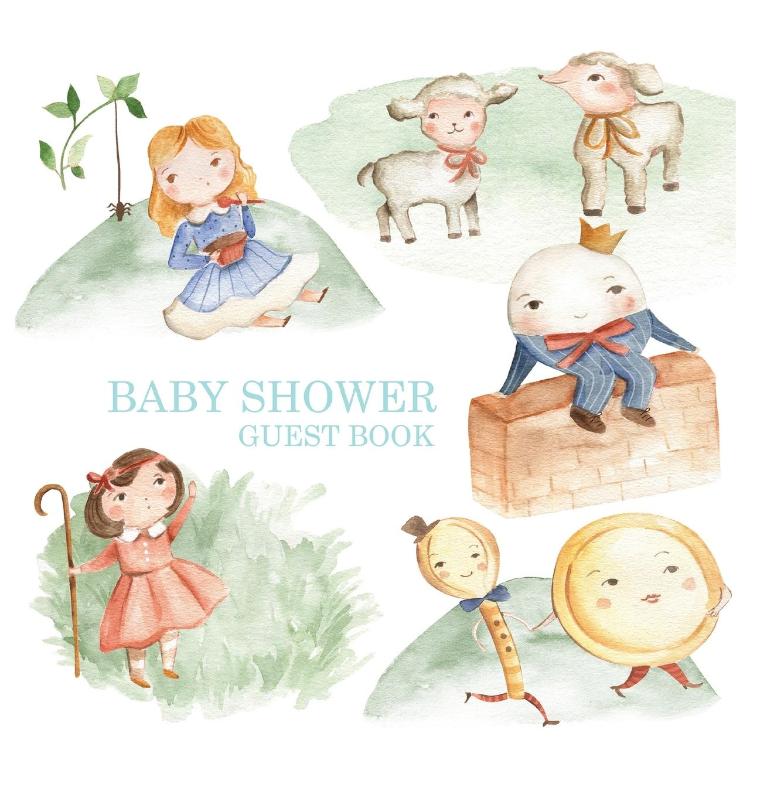 Nursery Rhyme Baby Shower Guest Book