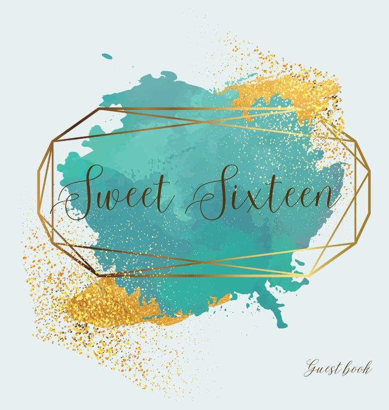Sweet sixteen guest book, party Guest book, birthday party guest book to sign