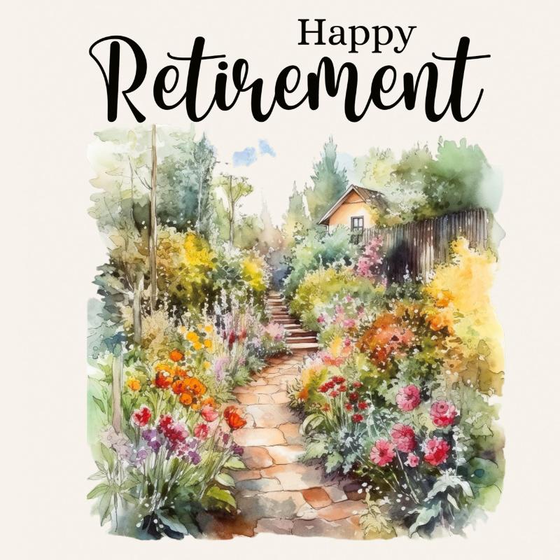 Happy Retirement Guest Book with lined pages (hardback)