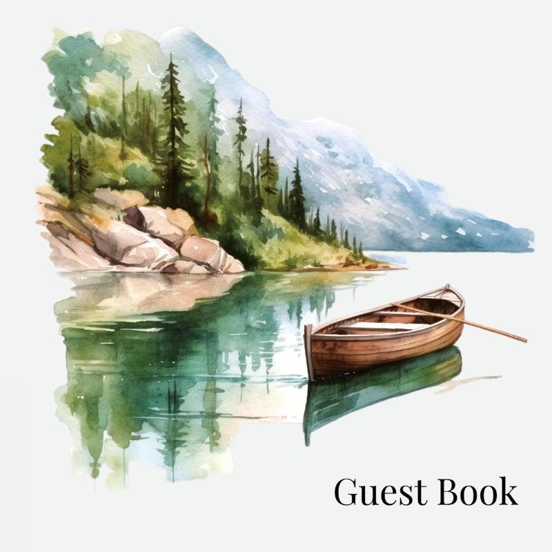 Guest book (hardback) , comments book, guest book to sign, vacation home, holiday home, visitors comment book