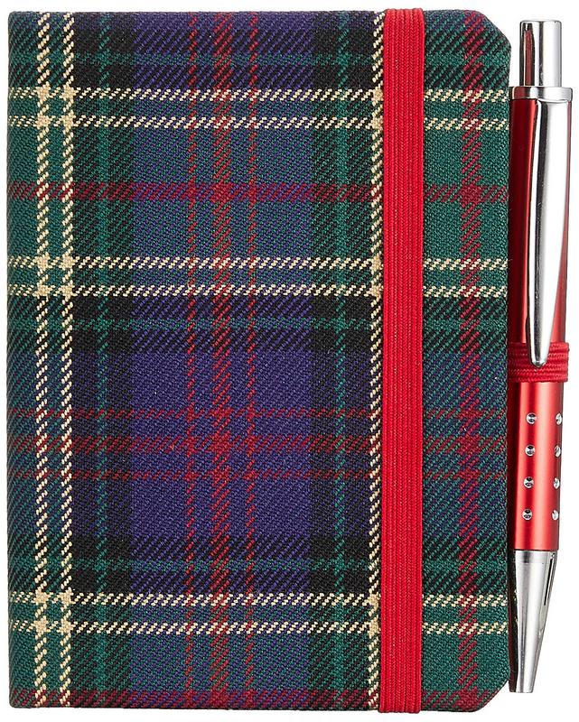 Waverley S.T. (S): Hunting Mini with Pen Pocket Genuine Tartan Cloth Commonplace Notebook