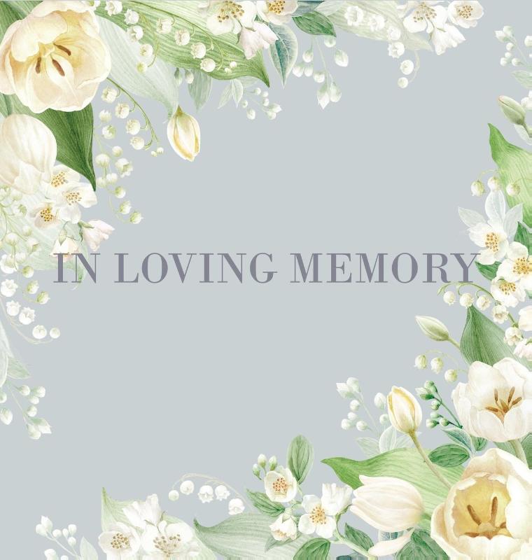 Condolence book for funeral (Hardcover)