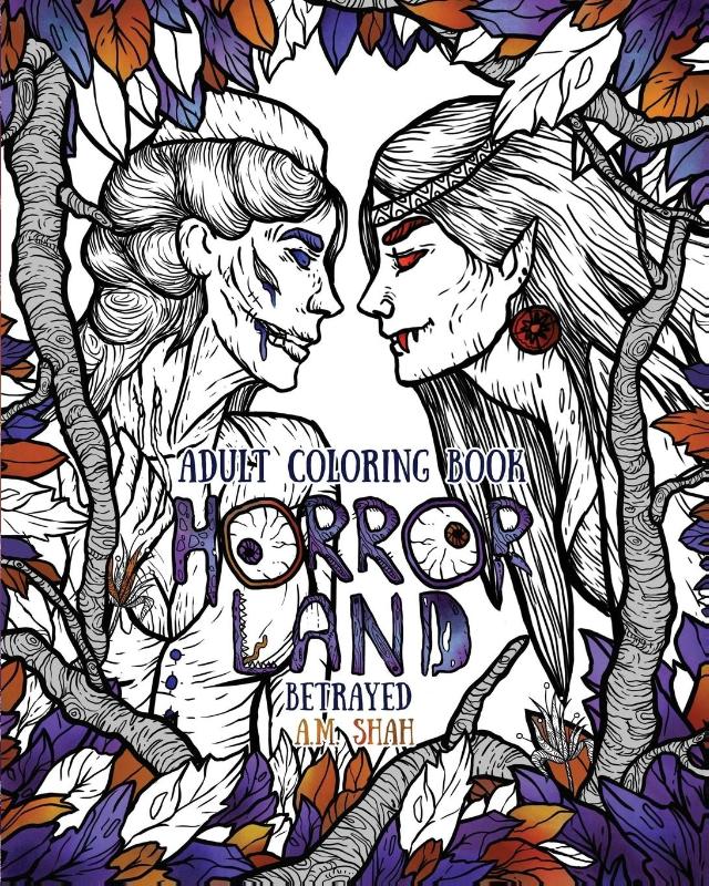 Adult Coloring Book Horror Land