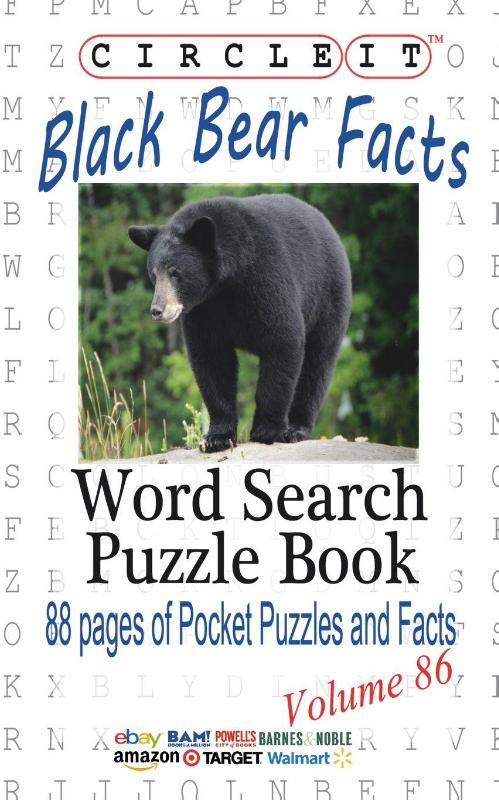Circle It, Black Bear Facts, Word Search, Puzzle Book