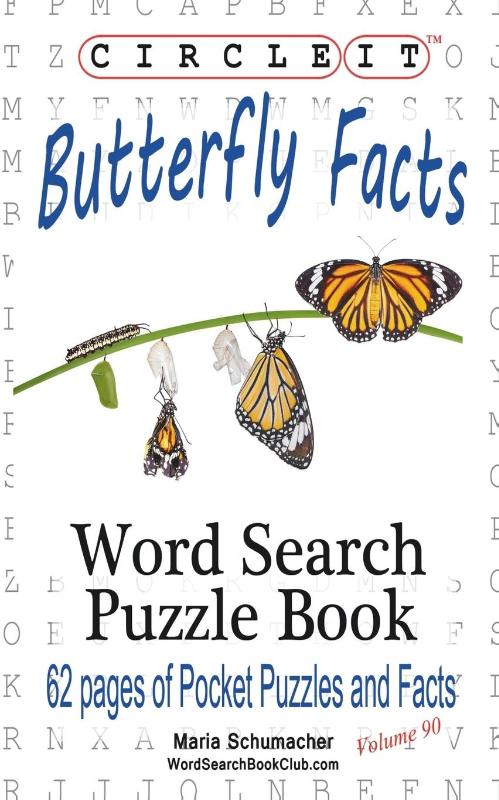 Circle It, Butterfly Facts, Word Search, Puzzle Book