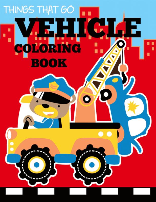 Vehicle Coloring Book