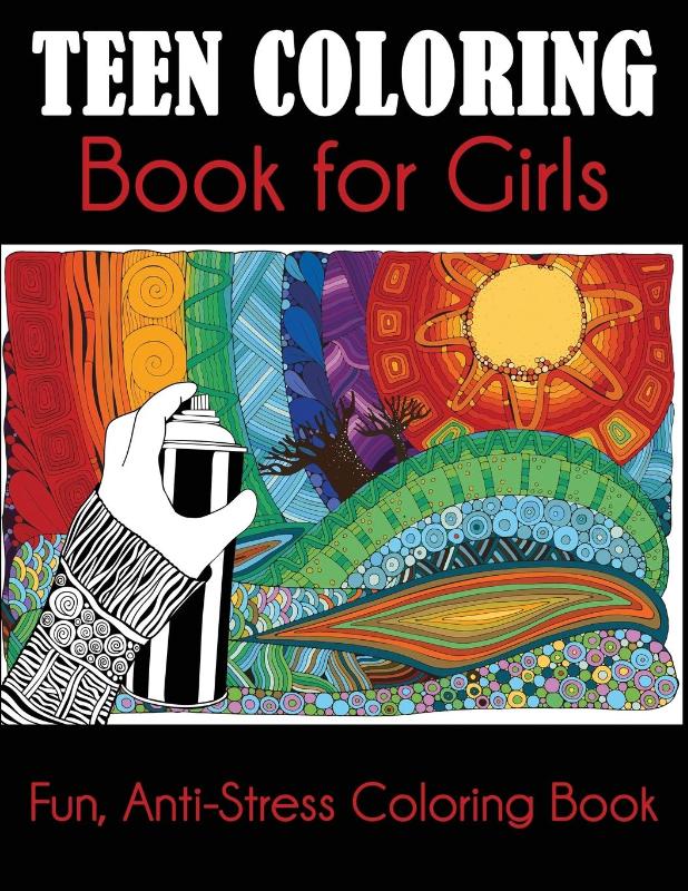 Teen Coloring Book for Girls