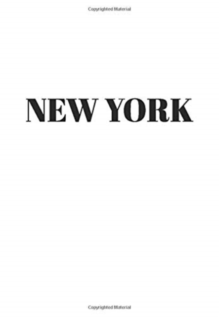 New York Hardcover White Decorative Book for Decorating Shelves, Coffee Tables, Home Decor, Stylish World Fashion Cities Design