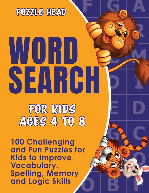 Word Search for Kids Ages 4 to 8