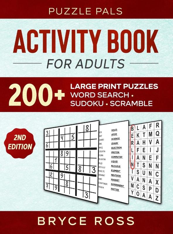 Activity Book For Adults