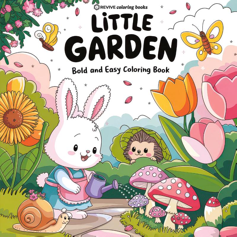 Bold & Easy Little Garden Coloring Book