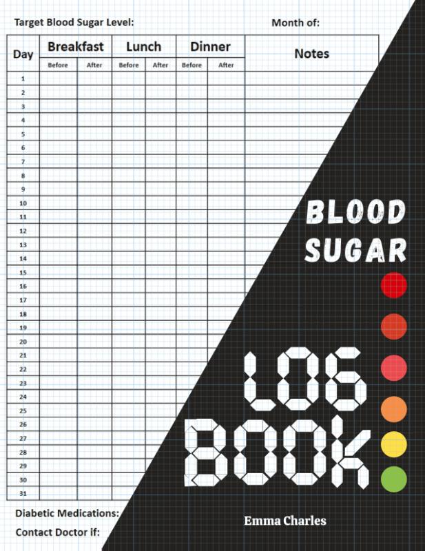 Blood sugar logbook