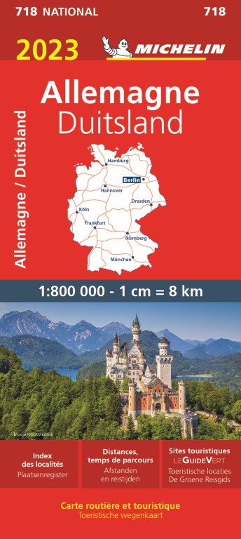 Michelin Wegenkaart 718 Duitsland 2023