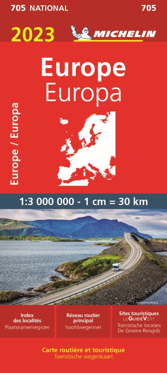 Michelin Wegenkaart 705 Europa 2023