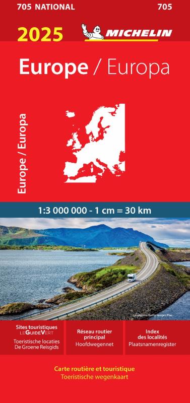 Michelin Wegenkaart 705 Europa 2024