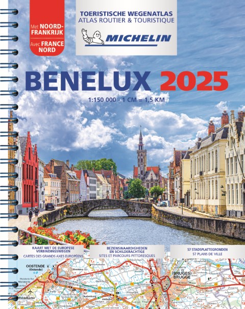 MICHELIN WEGENATLAS BENELUX 2025