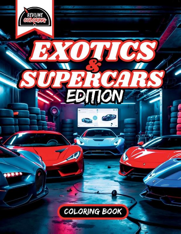 Revline Coloring Exotic/Supercars Cars Coloring Book