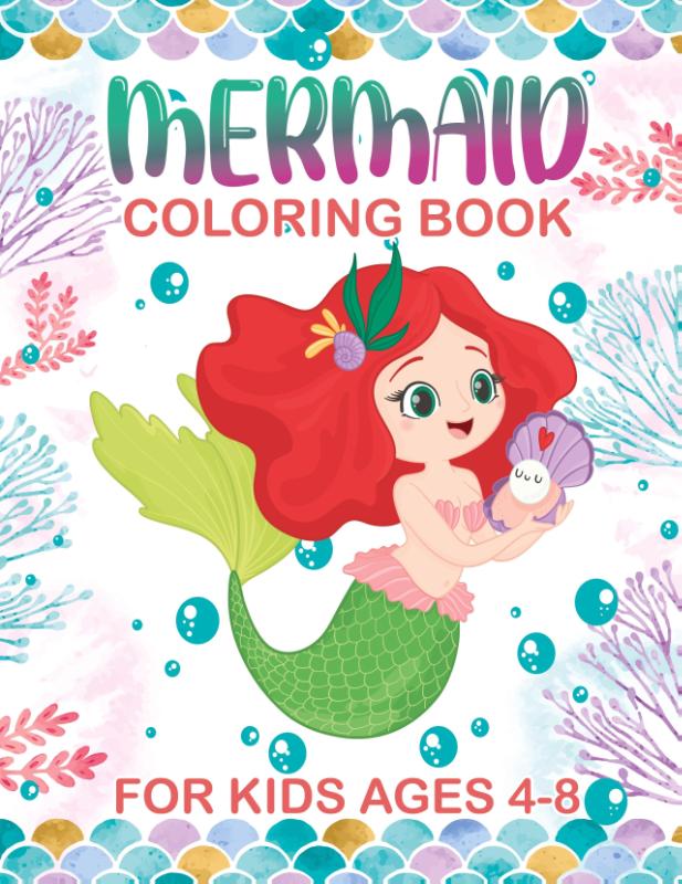 Mermaid Coloring Book for Kids