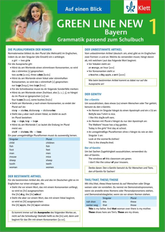Green Line New 1. Auf einen Blick. Grammatik. Bayern