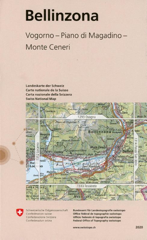 Swisstopo 1 : 25 000 Bellinzona