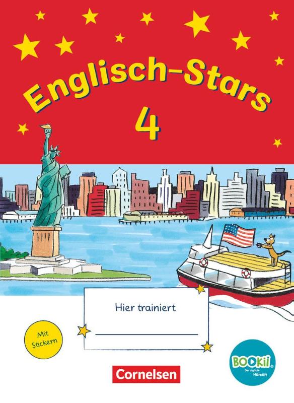 Englisch-Stars - BOOKii-Ausgabe - 4. Schuljahr. Übungsheft mit Lösungen