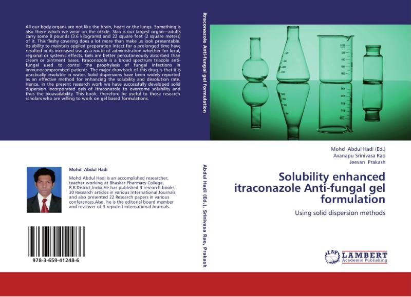 Solubility enhanced itraconazole Anti-fungal gel formulation