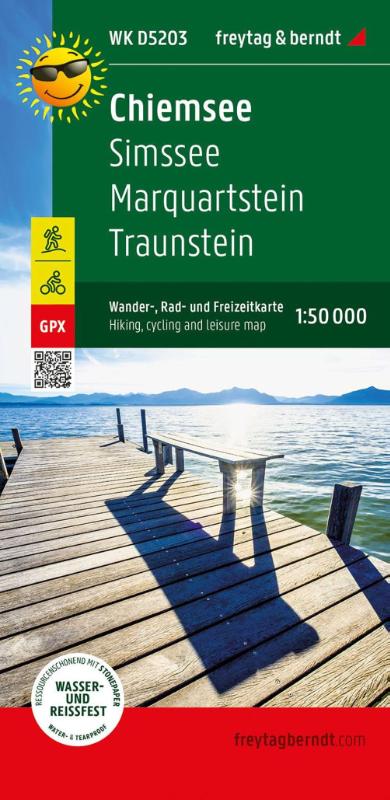 Chiemsee, hiking, cycling and leisure map 1:50,000, freytag & berndt, WK D5203