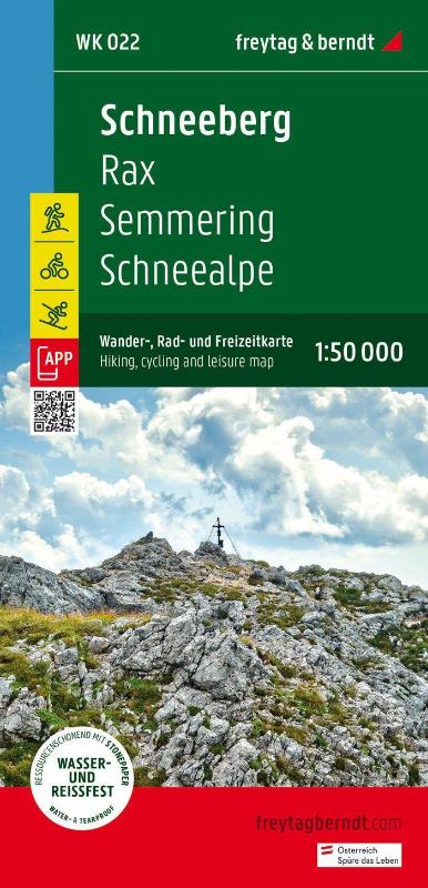 Schneeberg - Rax Hiking, Cycling and Leisure Map