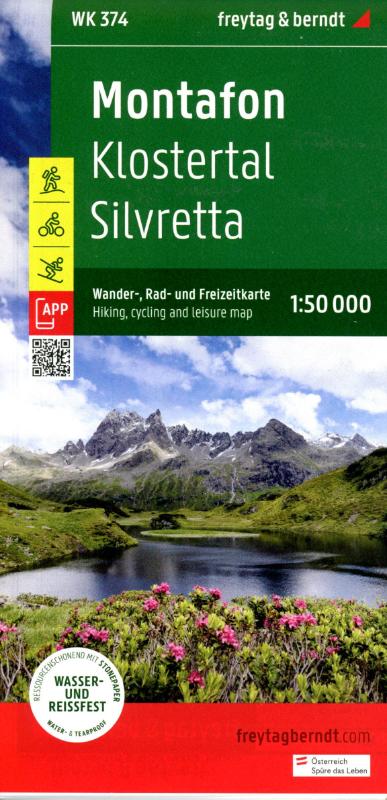 Montafon - Klostertal - Silvretta Hiking, Cycling & Leisure Map