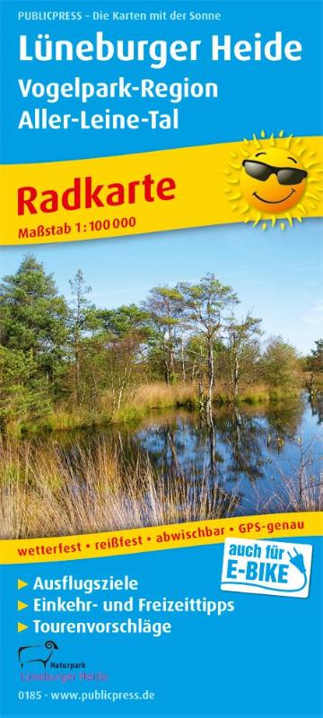 Luneburg Heath - bird park region, cycling map 1:100,000