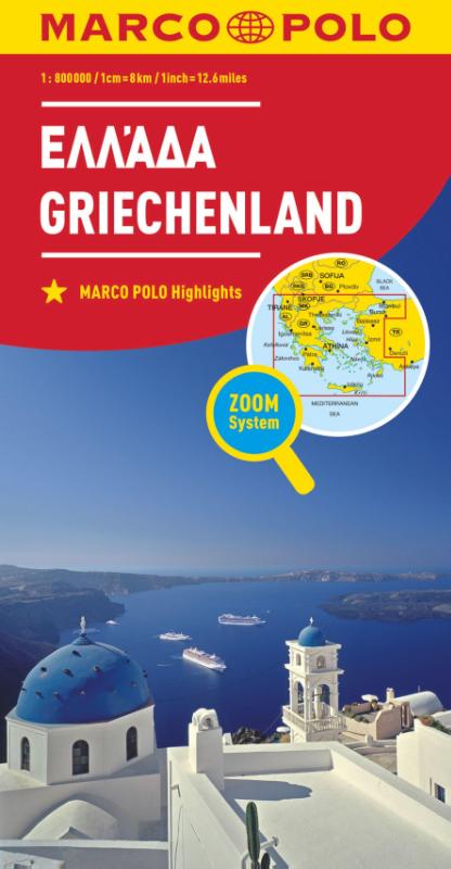 Marco Polo Wegenkaart Griekenland 1:800 000