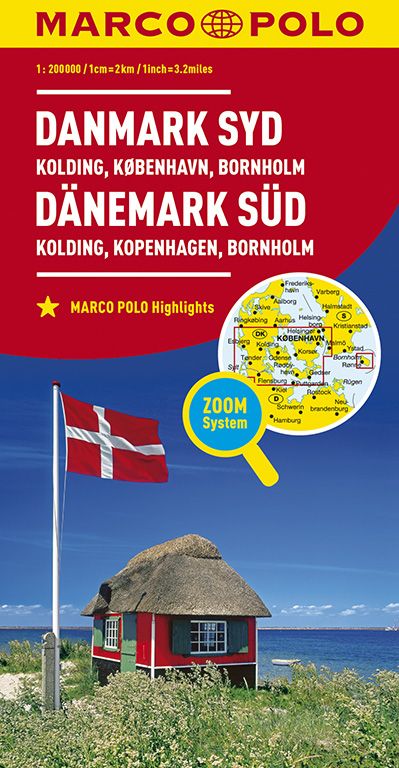 Marco Polo Wegenkaart Denemarken Zuid - Kolding