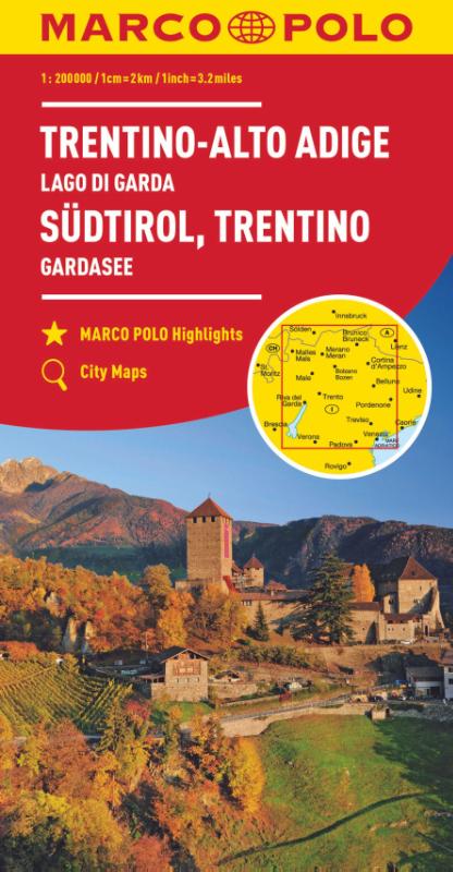 Marco Polo Wegenkaart 03 Trentino - Zuid-Tirol - Gardameer