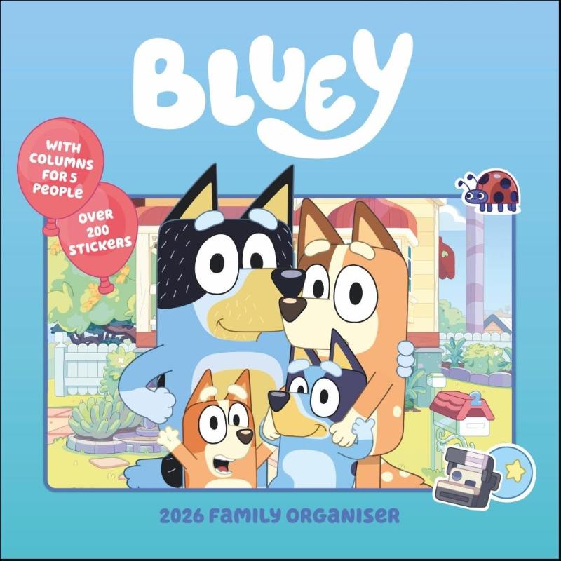 Bluey Familienplaner Broschurkalender 2026