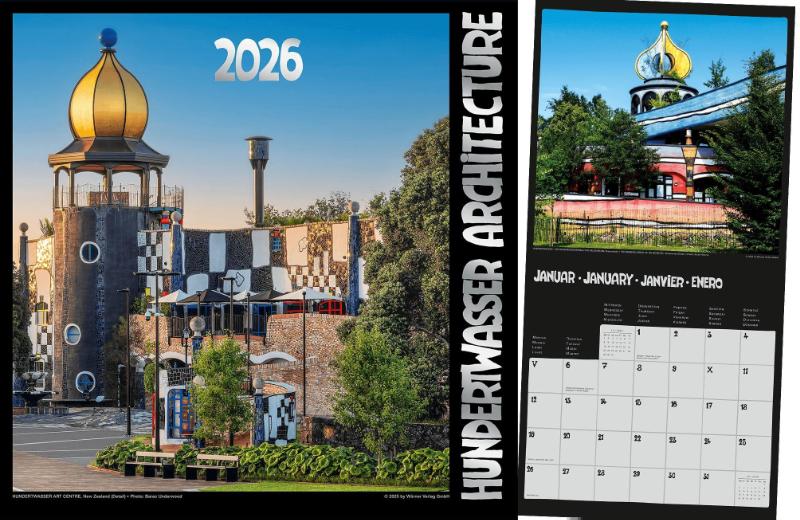 Hundertwasser Broschürenkalender Architektur 2026