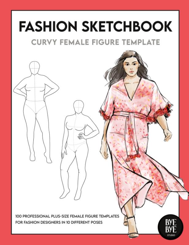 Curvy Female Fashion Figure Template