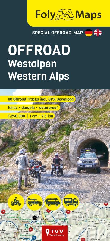 FolyMaps OFFROAD Western Alps 1:250,000