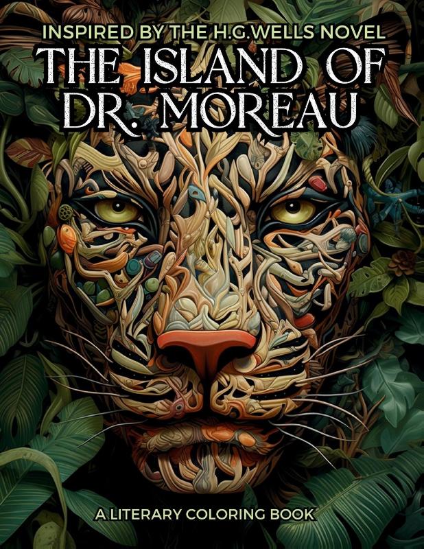 Literary Coloring Book inspired by H.G. Wells's Novel The Island of Dr. Moreau
