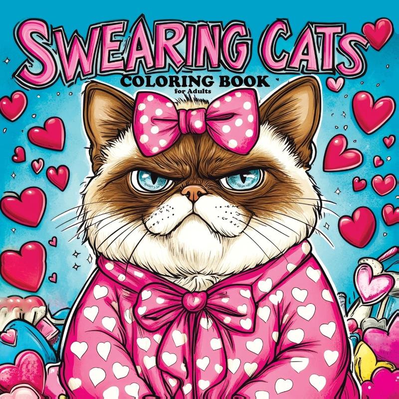 Swearing Cats Coloring Book for Adults