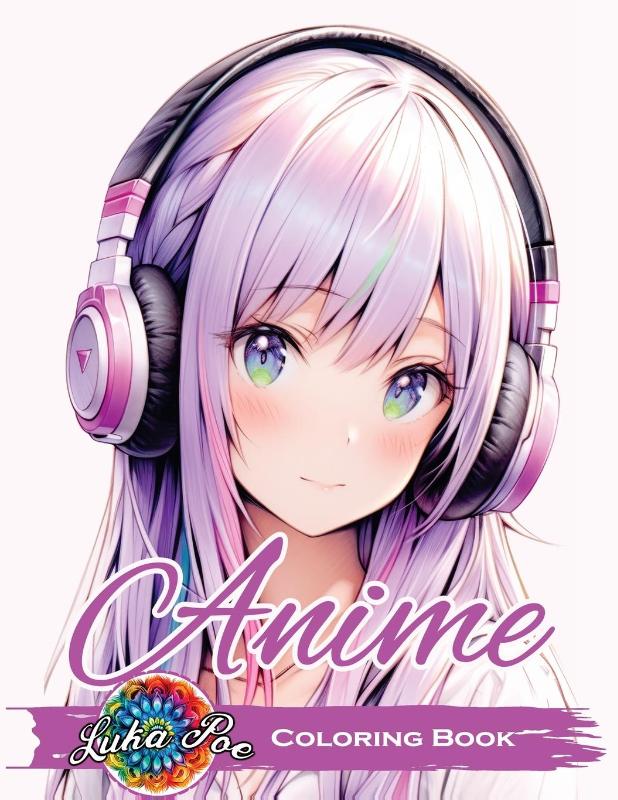 Anime Coloring Book for Adults