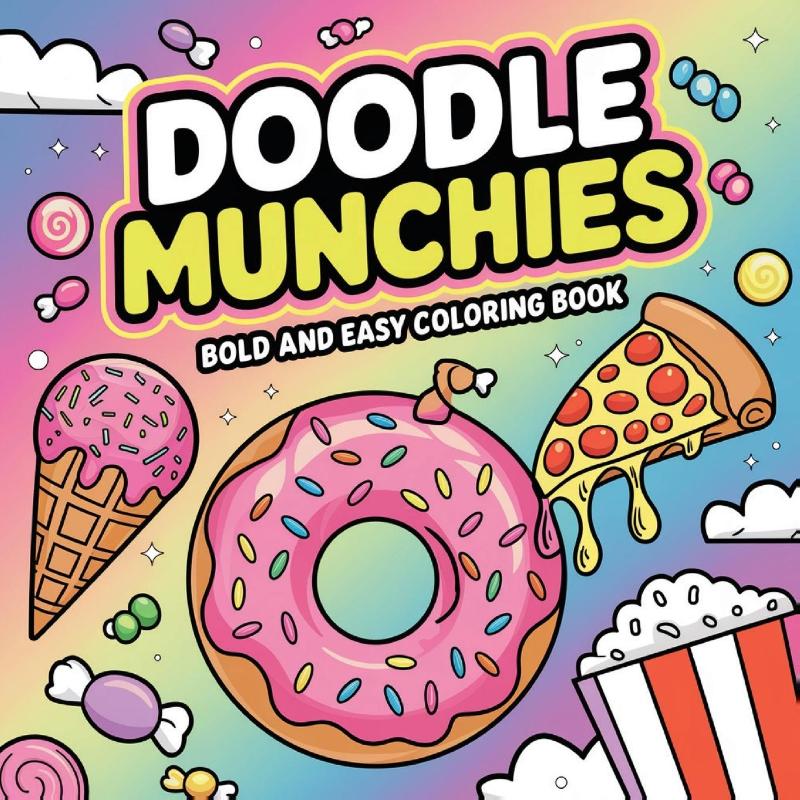 Doodle Munchies Coloring Book for Adults