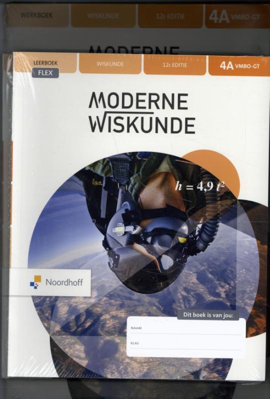 Moderne Wiskunde 12e ed vmbo-gt 4a + 4b FLEX leerboek + werkboek