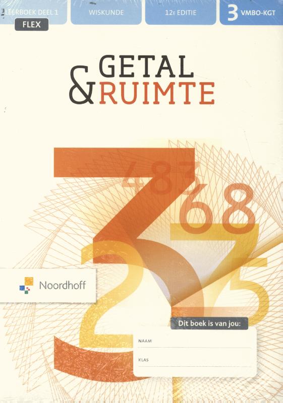 Getal & Ruimte 12e ed vmbo-kgt 3 FLEX leerboek 1+2 + werkboek 1+2