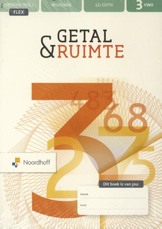 Getal & Ruimte 12e ed vwo 3 FLEX leerboek 1+2 + werkboek 1+2