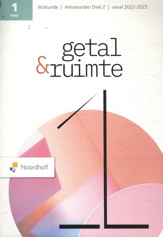 Getal en Ruimte 13e ed vwo 1 antwoordenboek deel 2