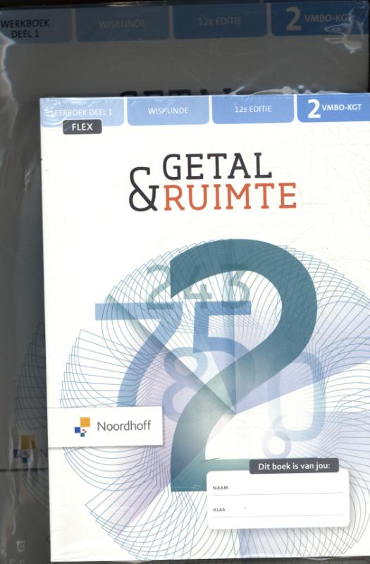 Getal & Ruimte 12e ed vmbo-kgt 2 FLEX leerboek 1+2 + werkboek 1+2 (incl. rekenkatern)