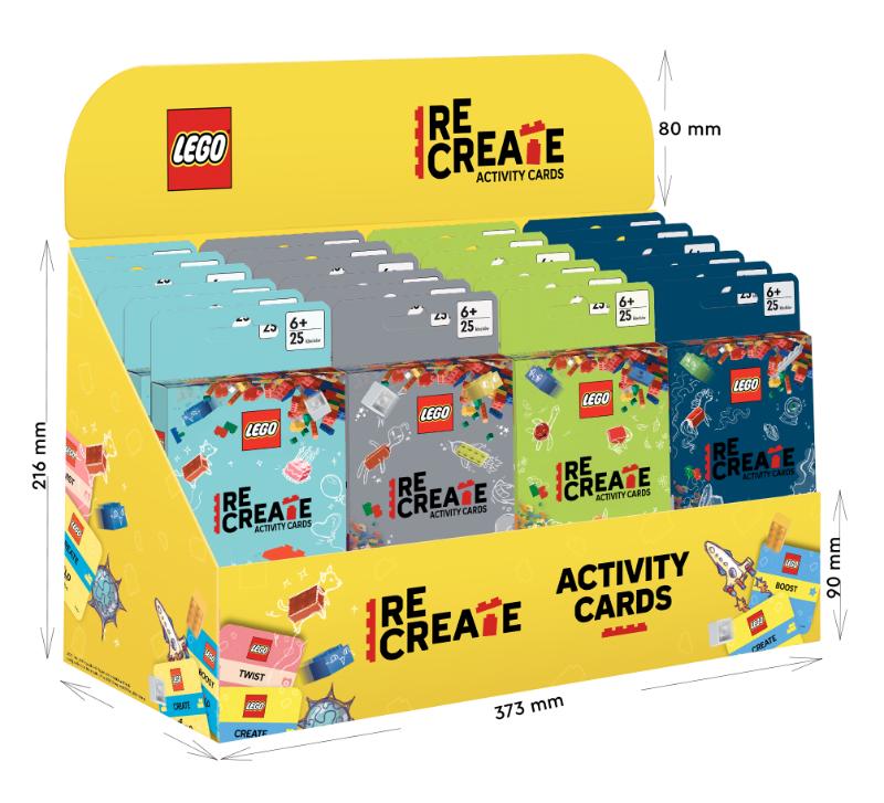 Lego ReCreate Activity Cards Display (gevuld) Z25