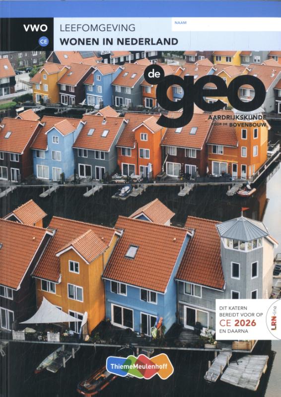 De Geo LRN-line (CE 2026 e.v) online + boek vwo Wonen in Nederland