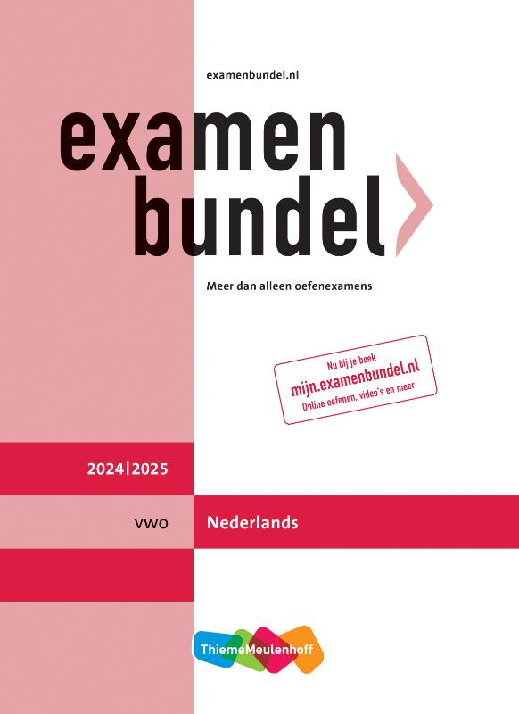 Examenbundel online + boek vwo Nederlands 2024/2025
